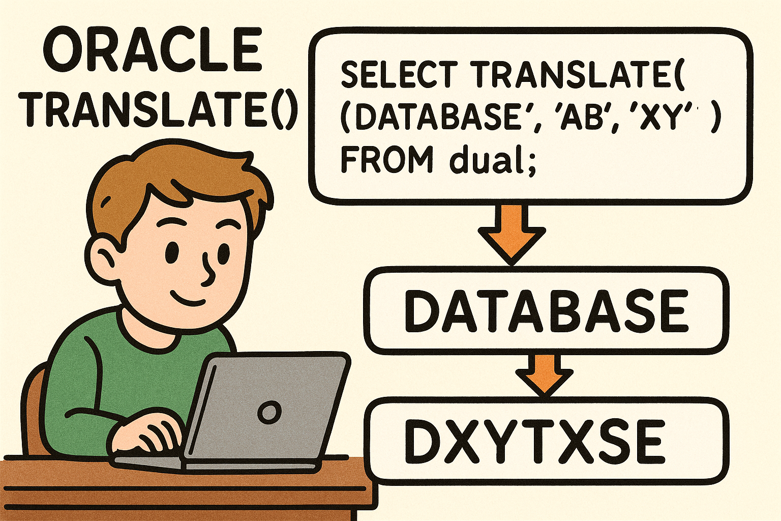 오라클 TRANSLATE() 함수로 문자 일괄 치환하는 방법과 활용 예시