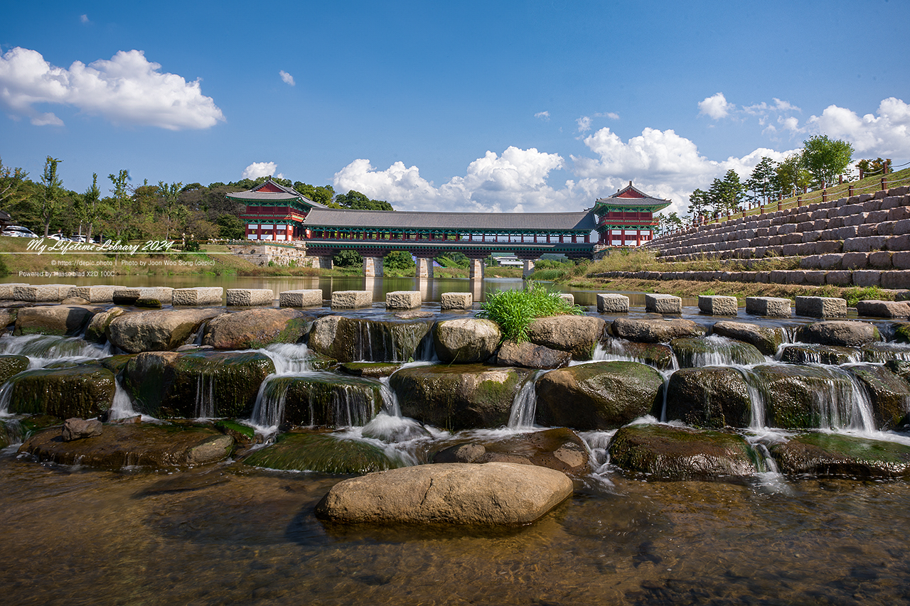 경주 월정교 구름