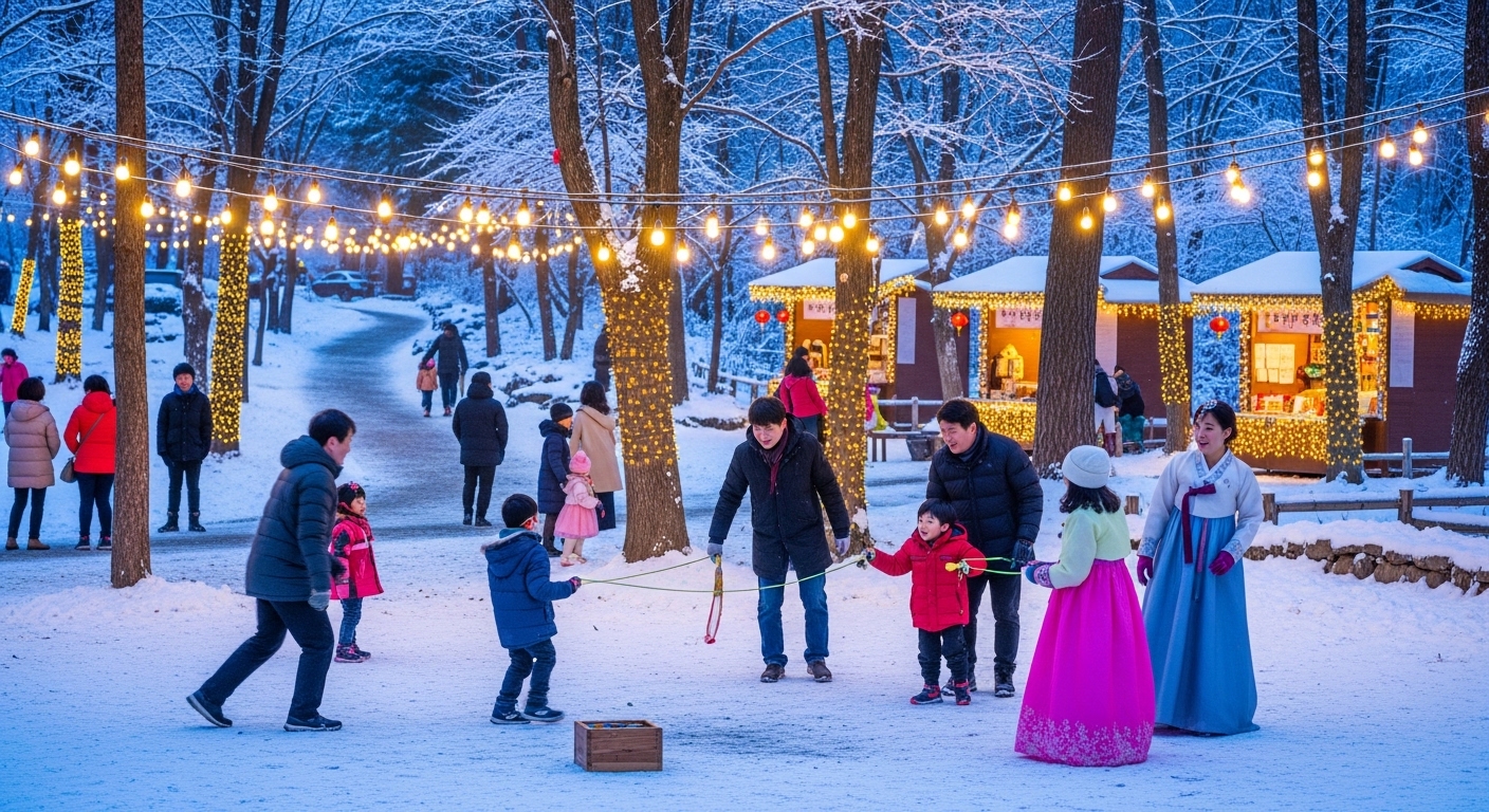 설 연휴 남이섬