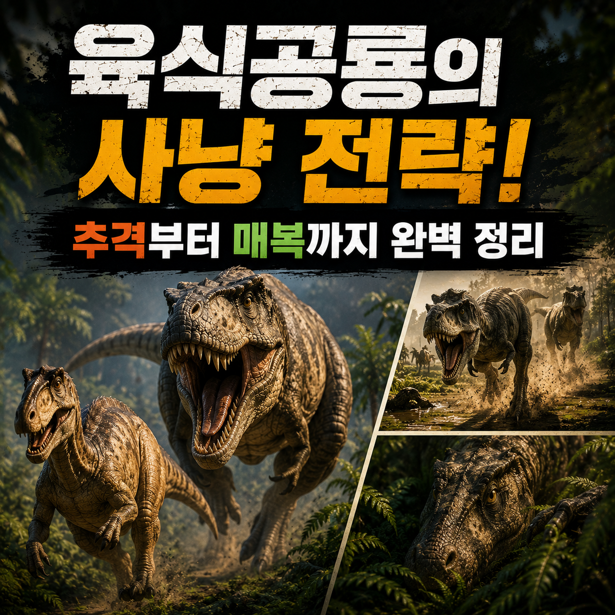 육식공룡의 사냥 전략