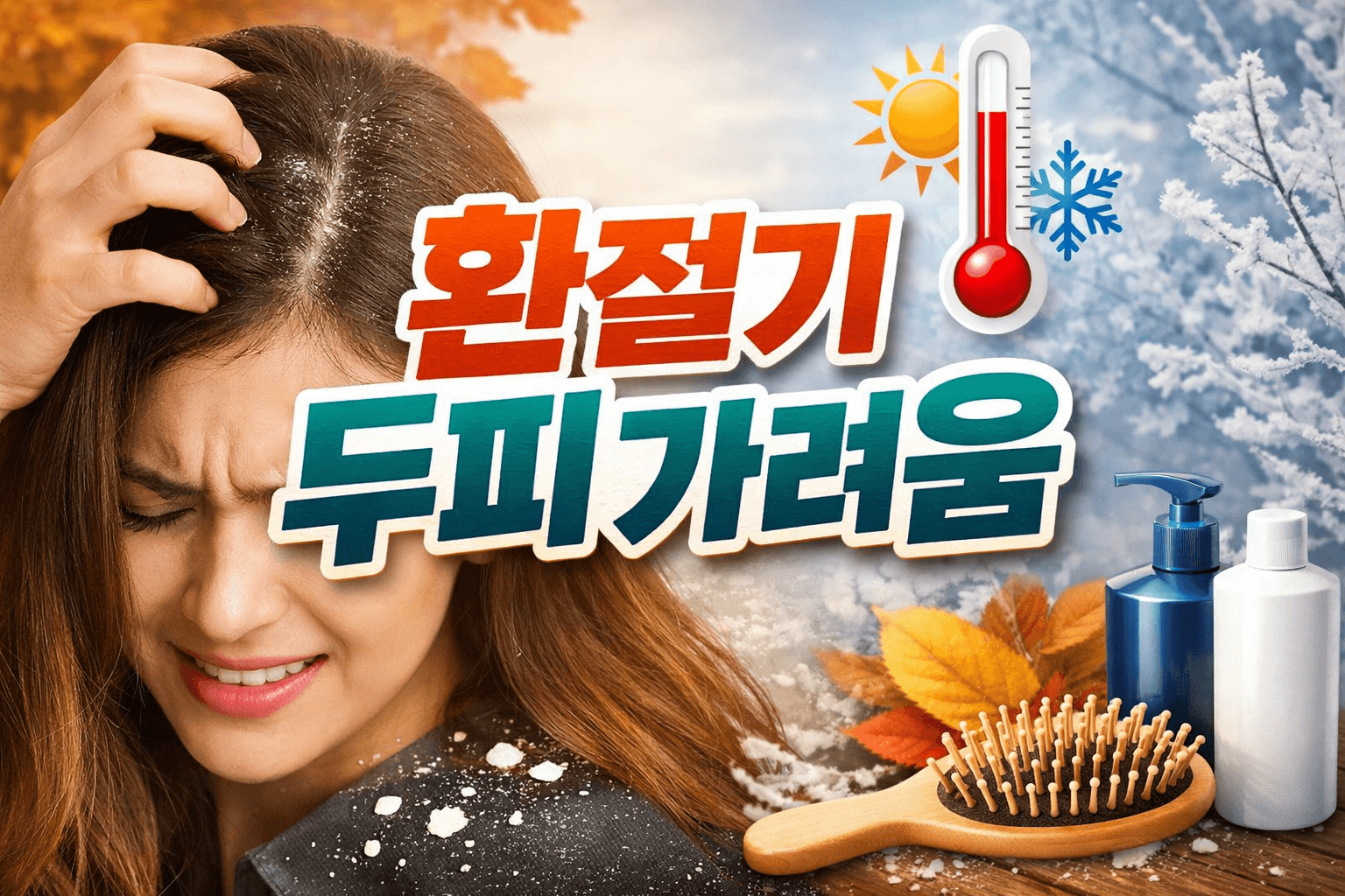 환절기 두피 가려움, 방치하면 탈모까지? 예방법 공개