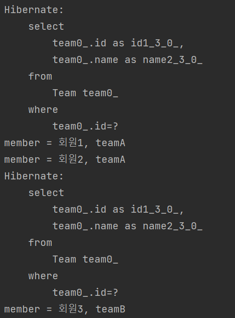 [JPA] 객체지향 쿼리 언어 3 (중급 문법) - 				
    
    	2. 페치 조인 (Fetch join) - 기본
    
