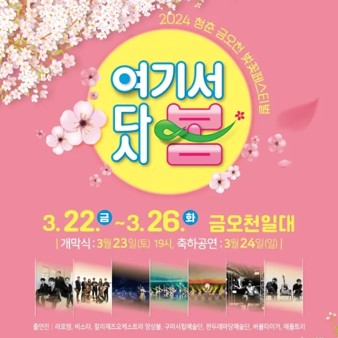청춘 금오천 벚꽃 페스티벌