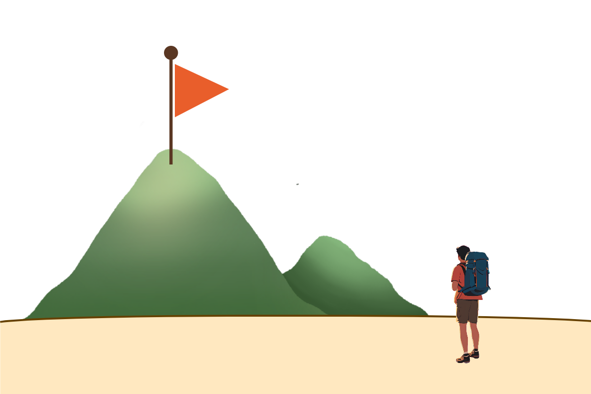 목적의식-정상을-목표로-등산하는-사람-목표-설정