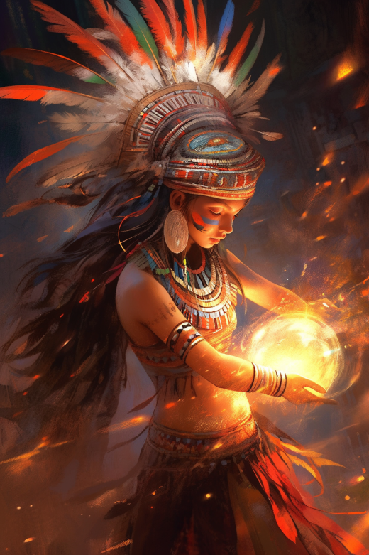 AI 그림 - 원령공주