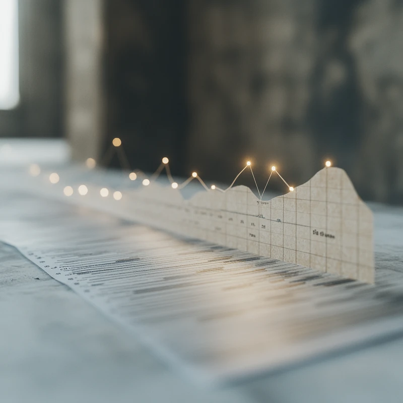 세금 최적화를 통해 투자 성장을 표현하는 그래프가 금융 계획의 전략적 통찰력과 관련해 명확하고 상세하게 빛을 발한다.