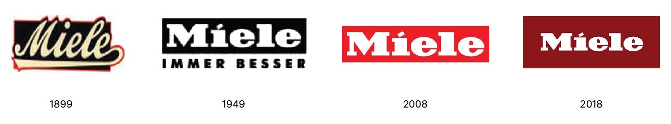 Miele brand logo design history image