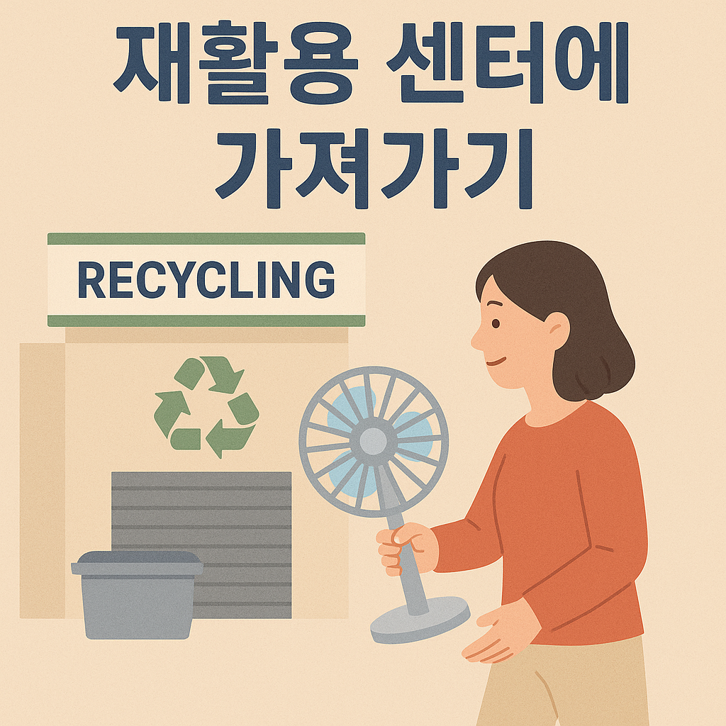 재활용 센터에 가져가기