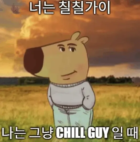칠가이 테스트로 알아보는 나의 성격 유형, Chill한 성격 찾기