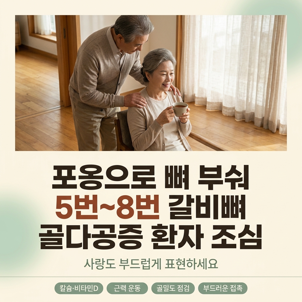 갈비뼈 골절, 골다공증 있을 때 조심하세요