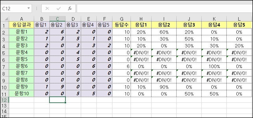 #DIV/0!-오류-화면