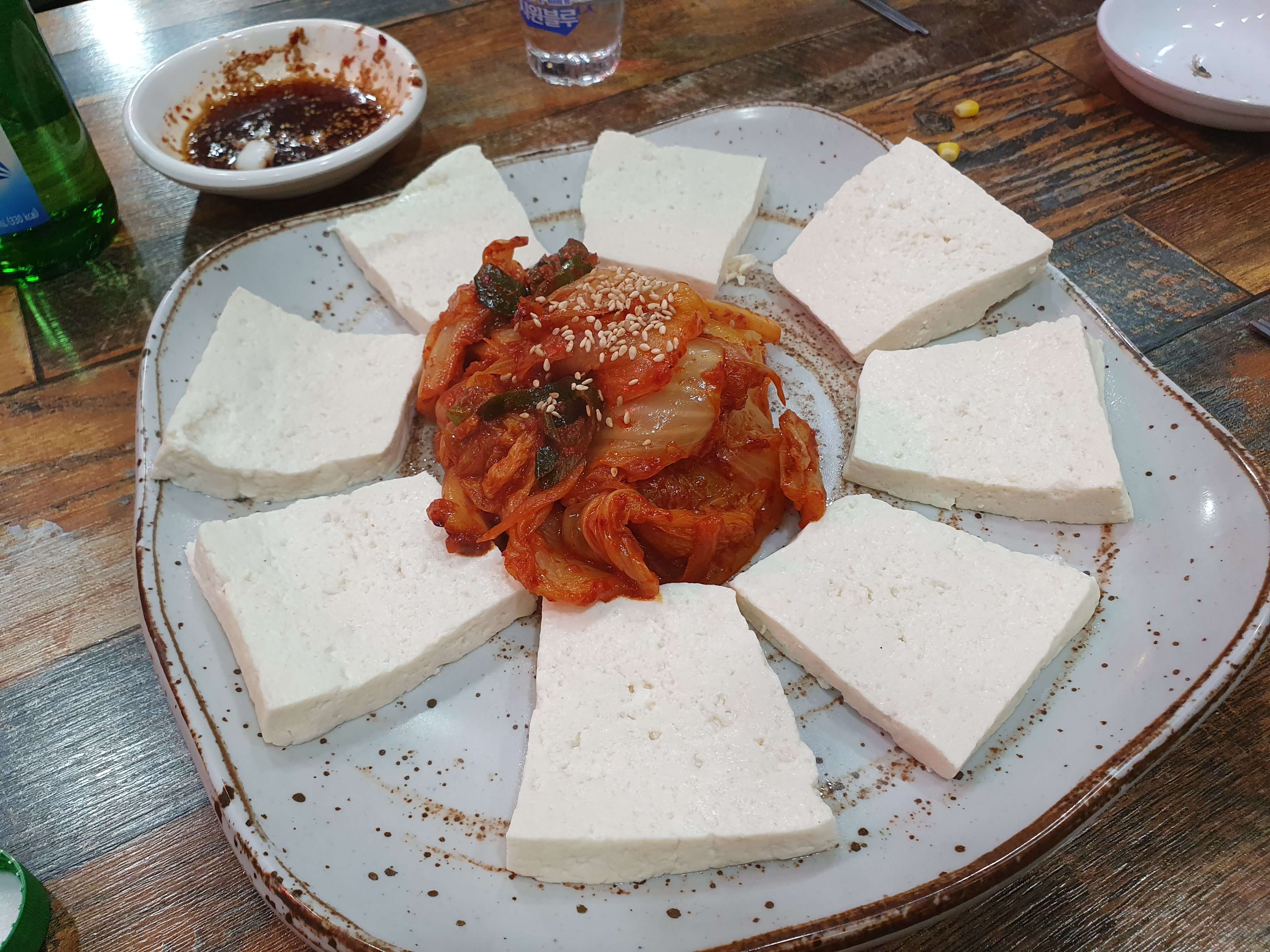 두메산골민속주 토속빈대떡마을 주문 메뉴 가격 두부김치 13,000원