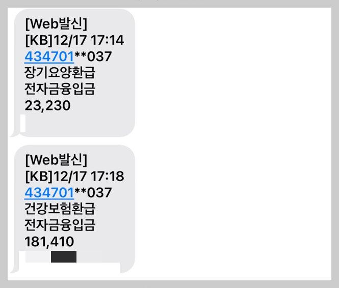 건강보험환급금