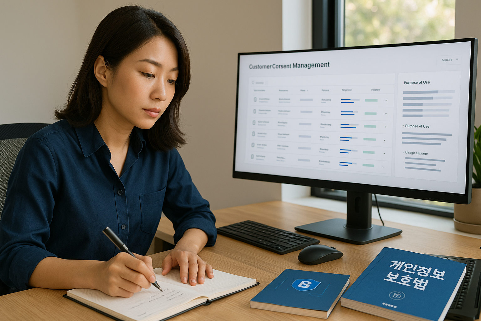 고객 동의 관리 시스템을 확인하는 마케터