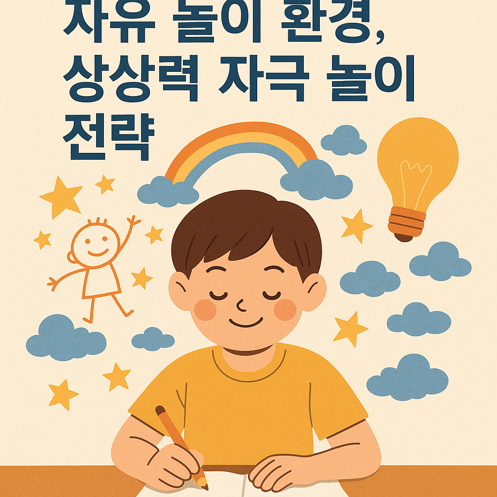 창의성 키우기 활동, 자유 놀이 환경, 상상력 자극 놀이 전략