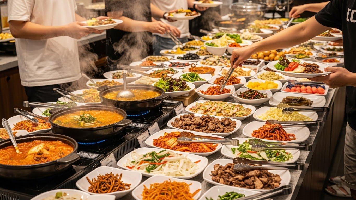 찜질방 뷔페