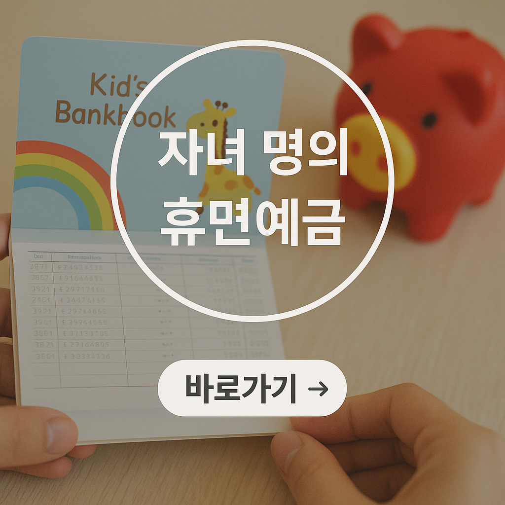 자녀 명의 계좌