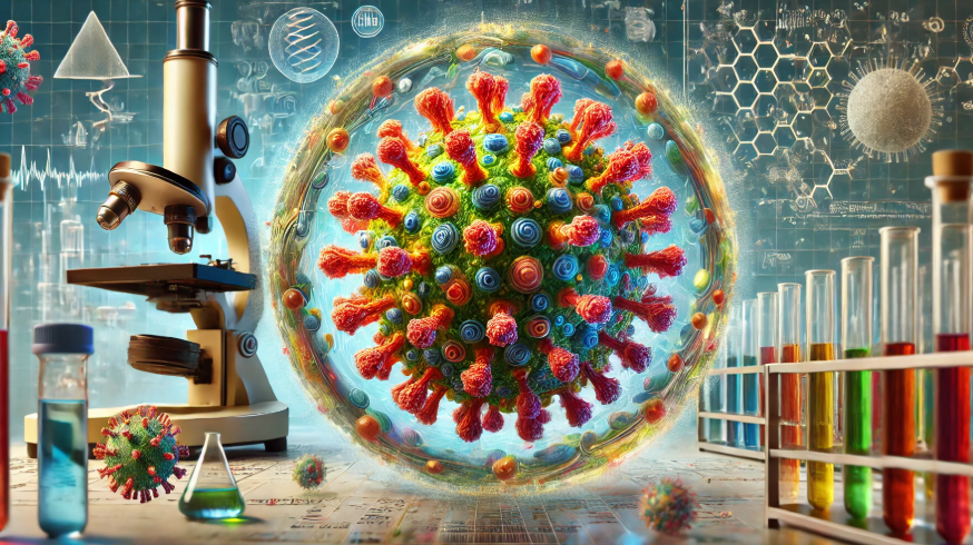 독감 바이러스 관련 그림