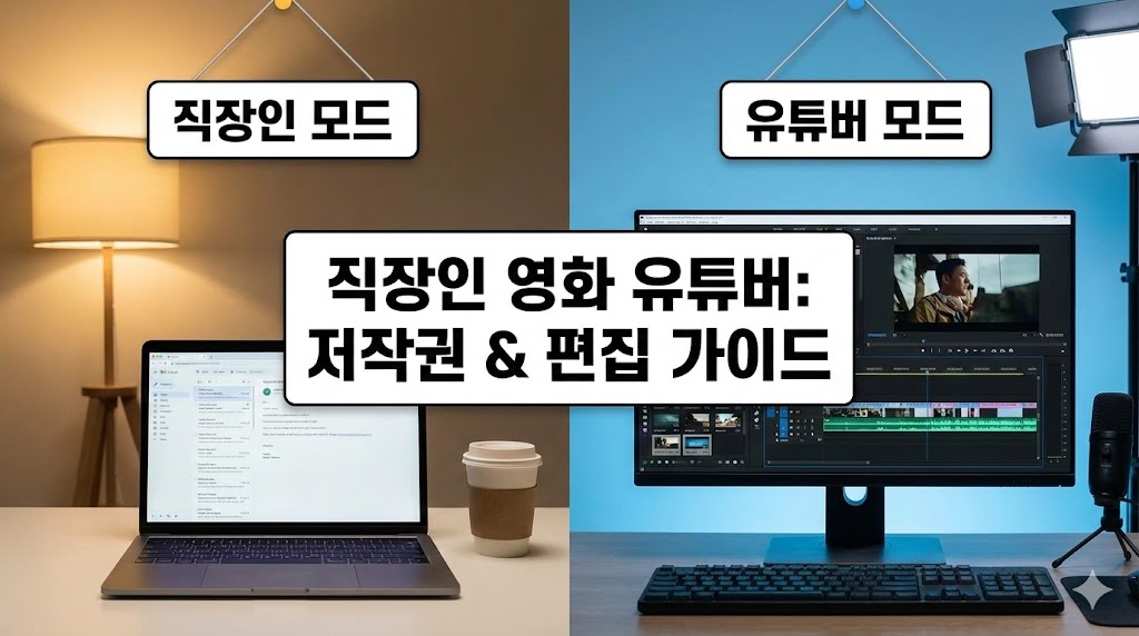 직장인 영화 유튜버를 위한 저작권 관리 및 편집 전략 비교 이미지