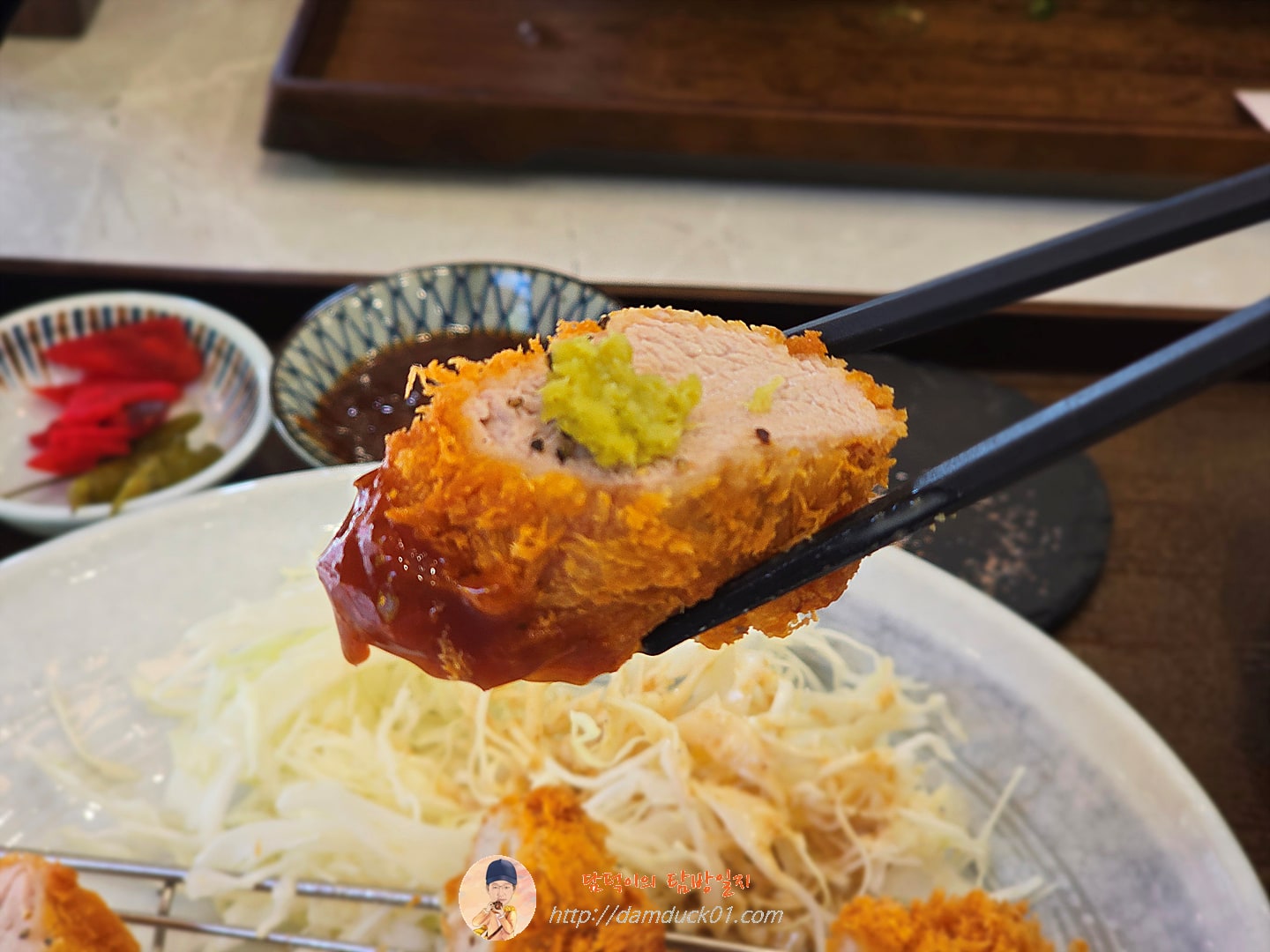 히레카츠정식(히레카드2pcs+미니우동1pc)