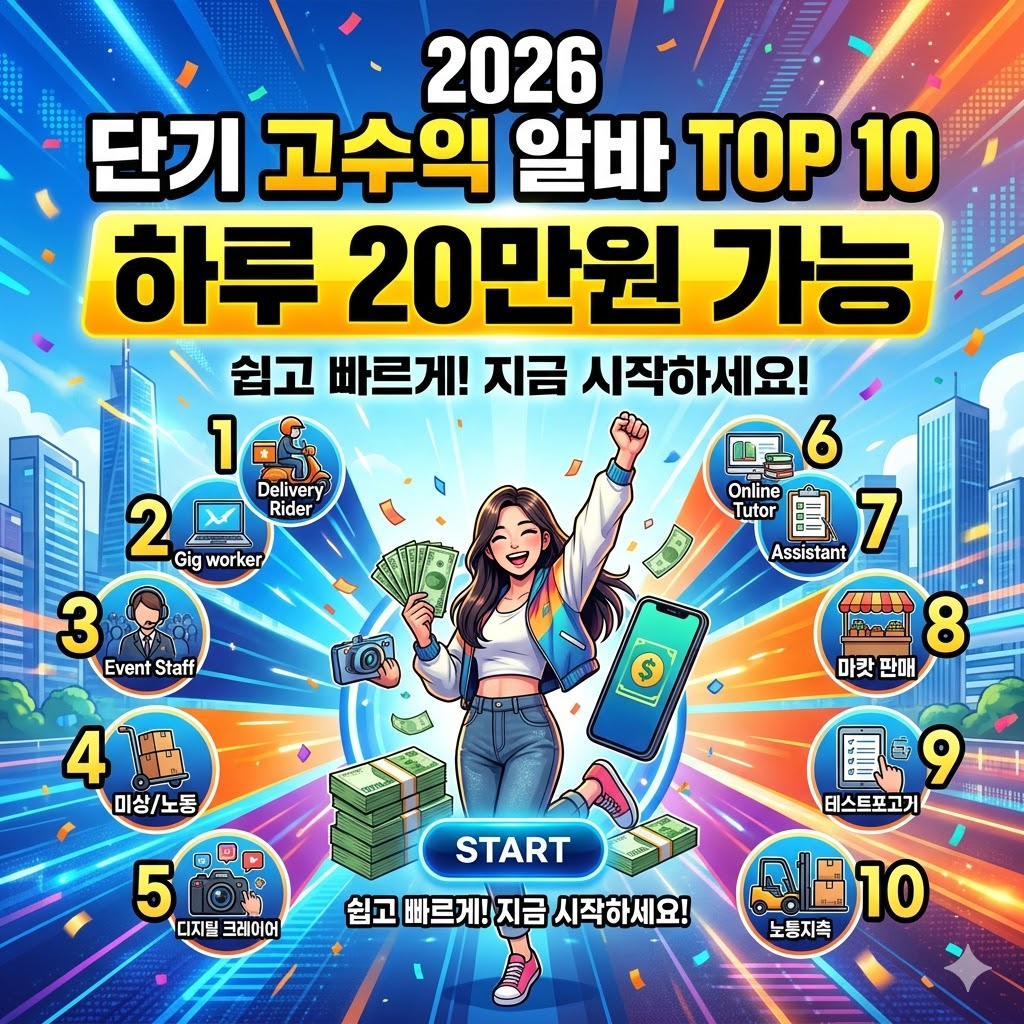 단기 알바 찾는 사이트 BEST 바로 가기