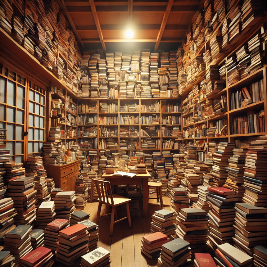 방안에 책이 가득 있는 꿈