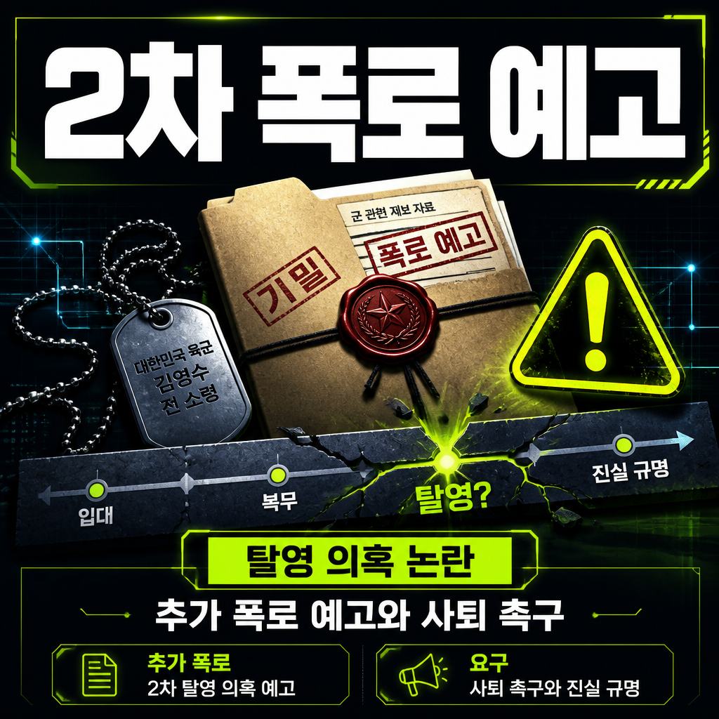 2차 폭로 예고