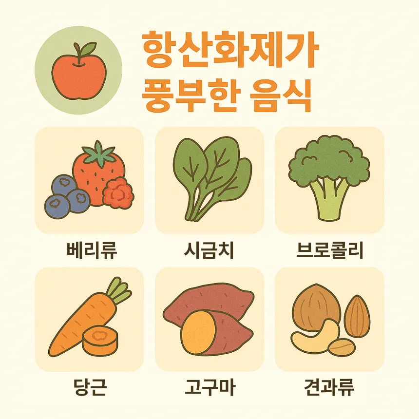 항산화제가 풍부한 음식