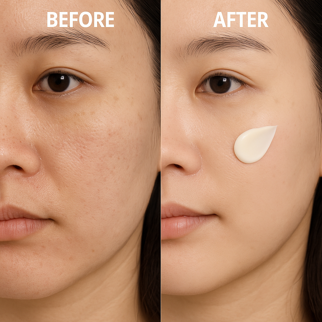 사용 전후 비교