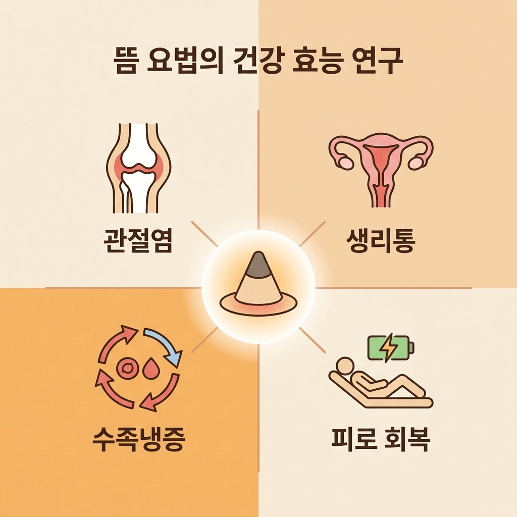 쑥뜸 건강 효과 연구 근거 인포그래픽