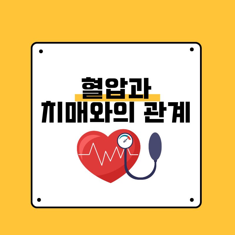 혈압과 치매의 관계 제목 이미지