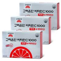 고려은단 비타민C1000 이지 + 비타민D UPGRADE 180정, 180정, 3개