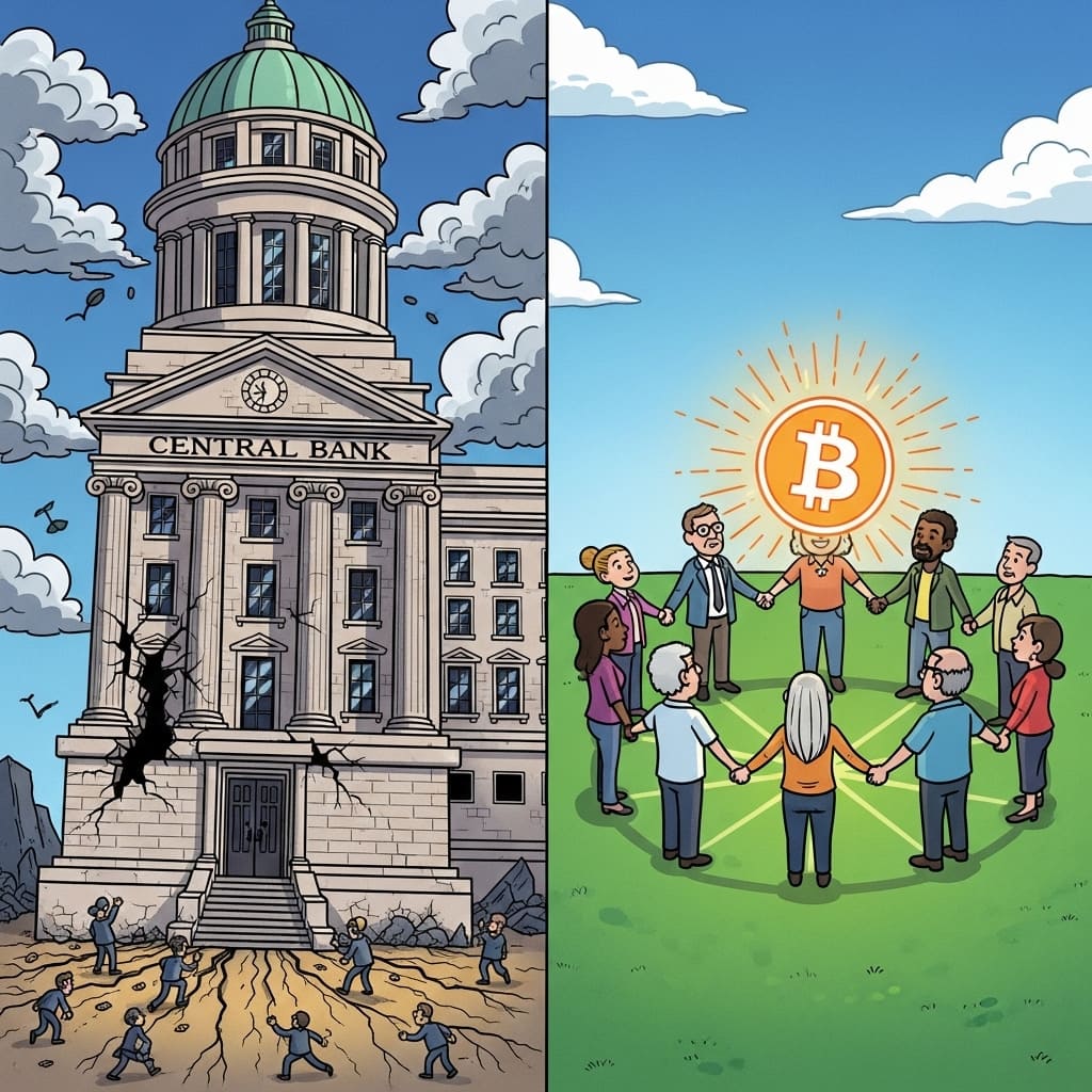 중앙은행은 쇠퇴하고 비트코인은 강해진다