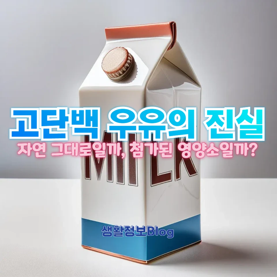 단백질이 강화된 고단백 우유