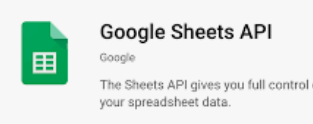 구글 시트 API 관련 이미지
