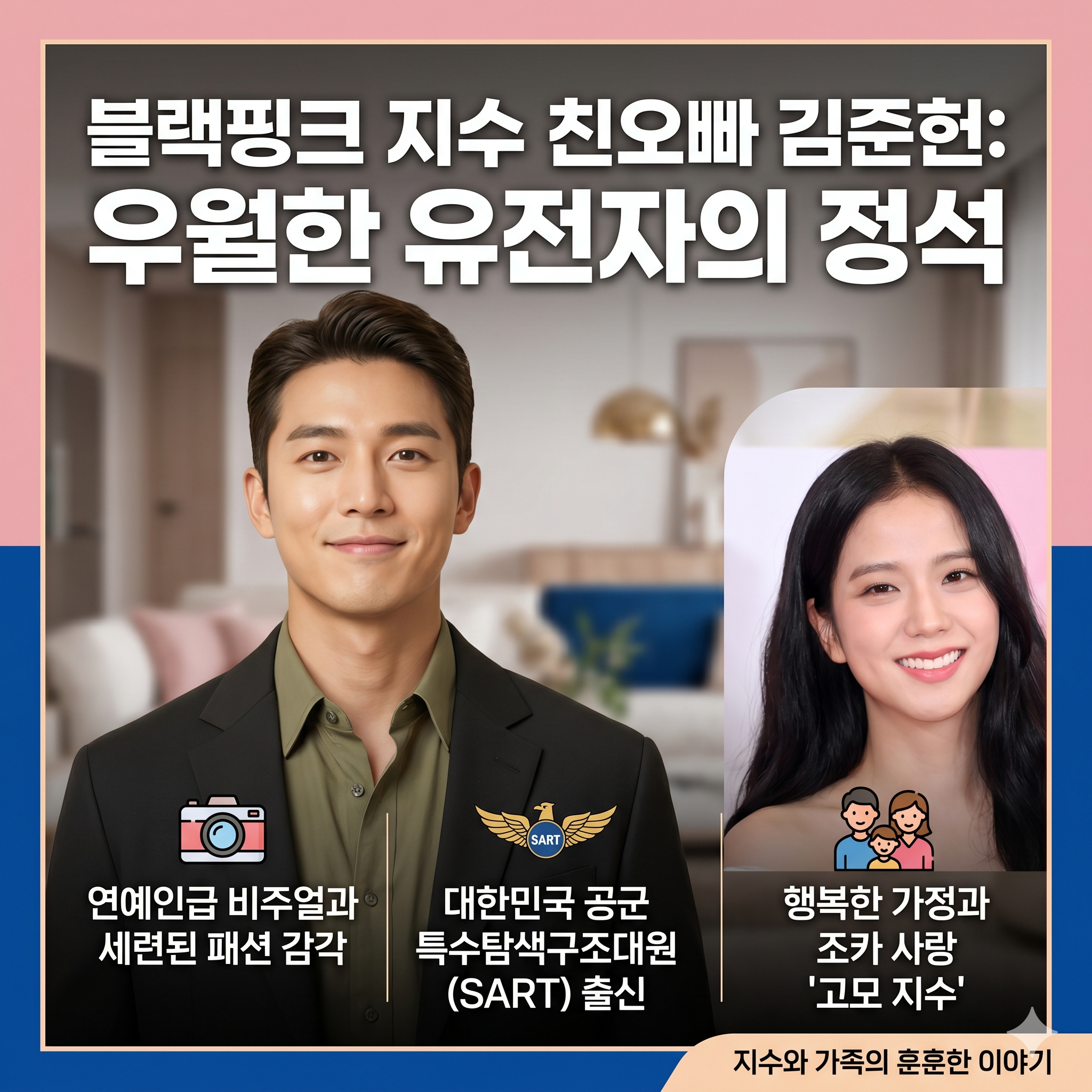 블랙핑크 지수 친오빠 김준헌, 비주얼부터 이력까지 완벽한 가족 이야기