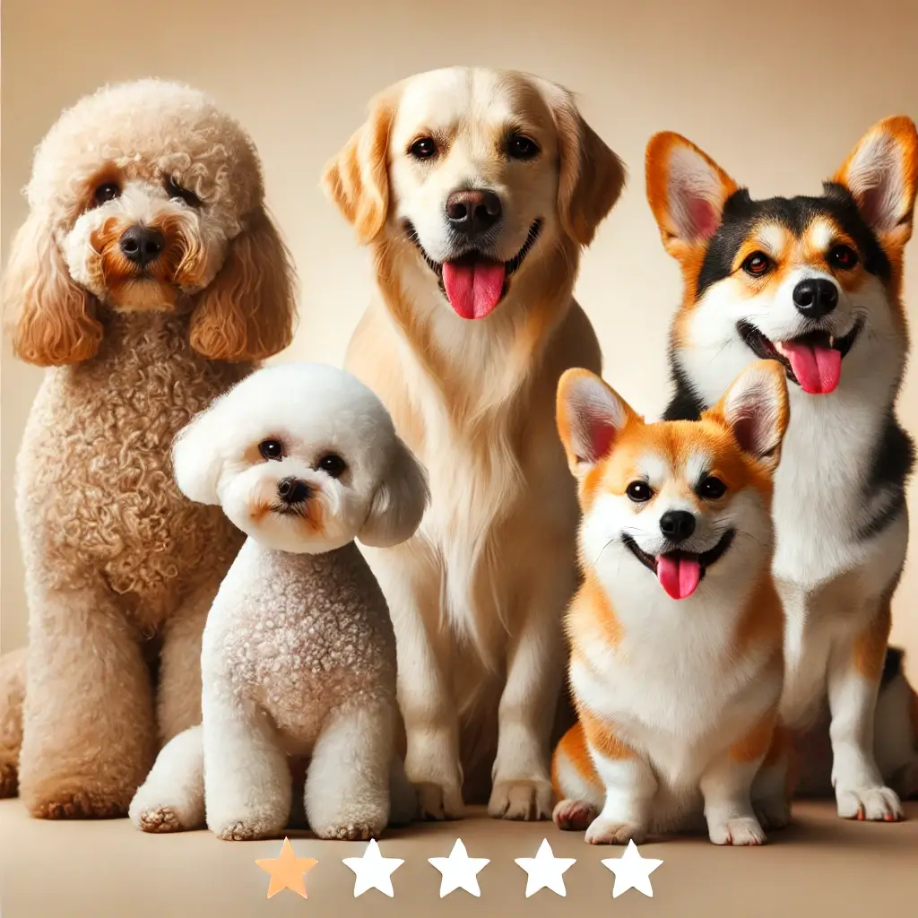 초보자를 위한 강아지 추천: 골든 리트리버, 푸들, 비숑 프리제, 시츄, 웰시코기