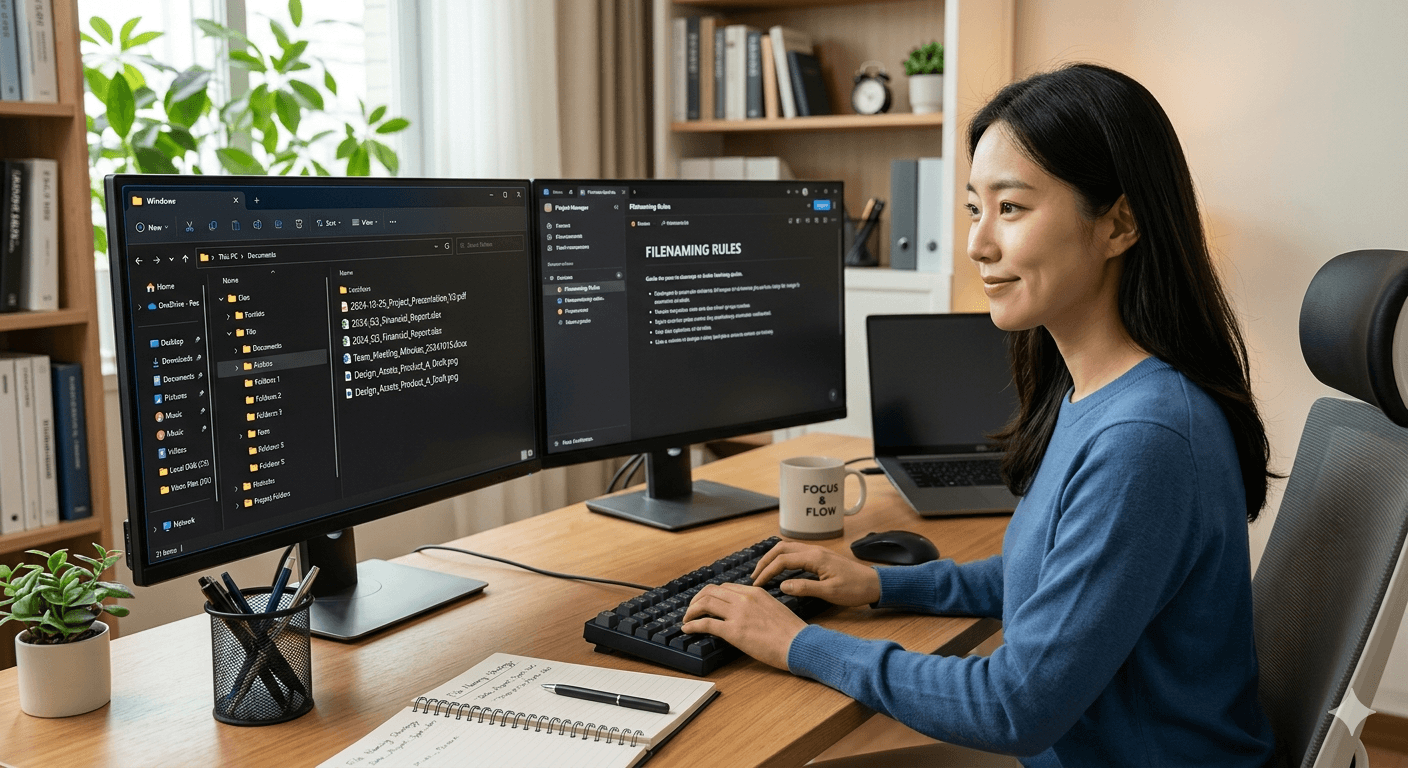 파일 이름 규칙 만드는 방법: 검색 시간을 줄이는 디지털 정리 핵심 전략