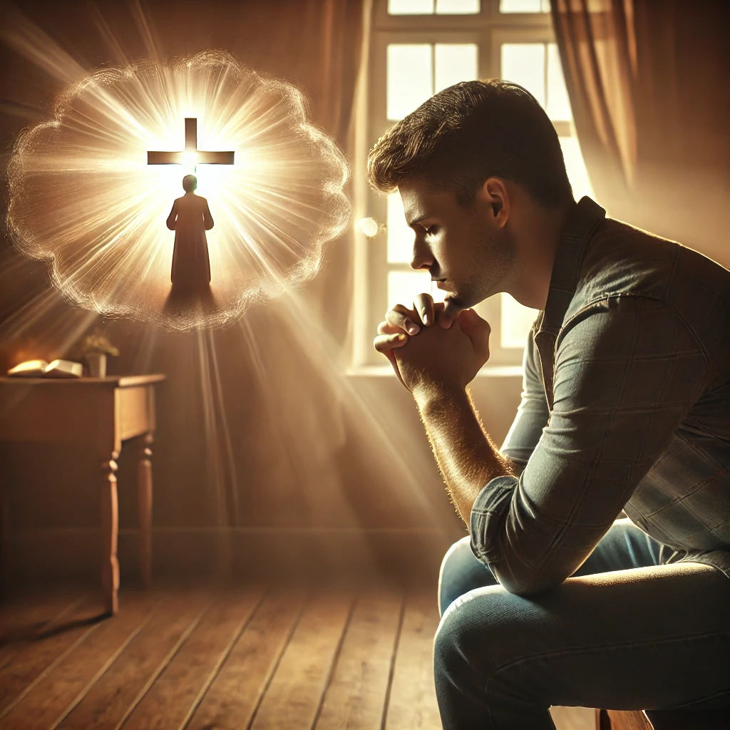 평온한 분위기 속에서 소망을 점검하며 숨기도하는 모습을 표현했습니다. 이 그림이 오늘 하루의 묵상과 기도에 도움이 되길 바랍니다. 🙏