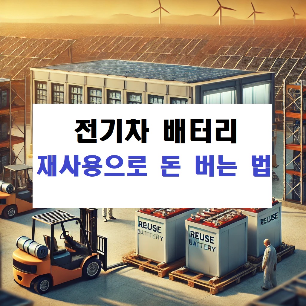 전기차 배터리 재사용으로 돈 버는 법