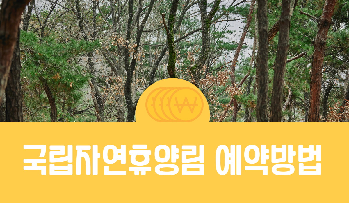 국립자연휴양림 예약방법