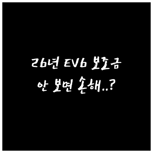 더 뉴 EV6 스탠다드 2026년 국..