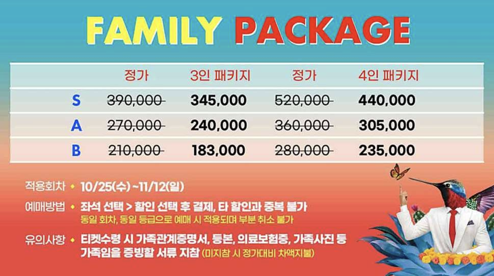 태양의 서커스, 루치아 기본정보 시간 날짜 가격 예매방법