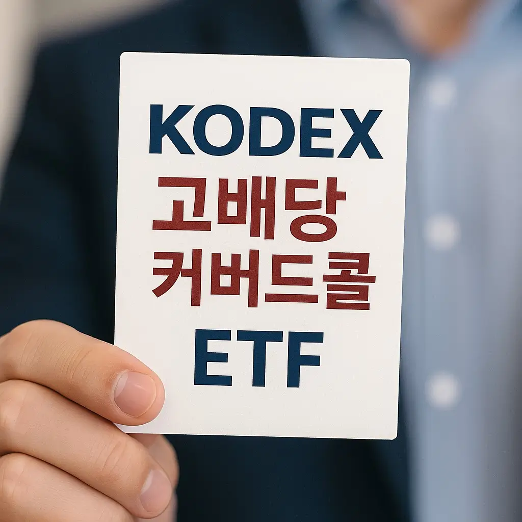 KODEX 고배당 커버드콜 ETF 투자 이미지 - 배당과 옵션 전략을 결합한 안정적인 한국 ETF 상품