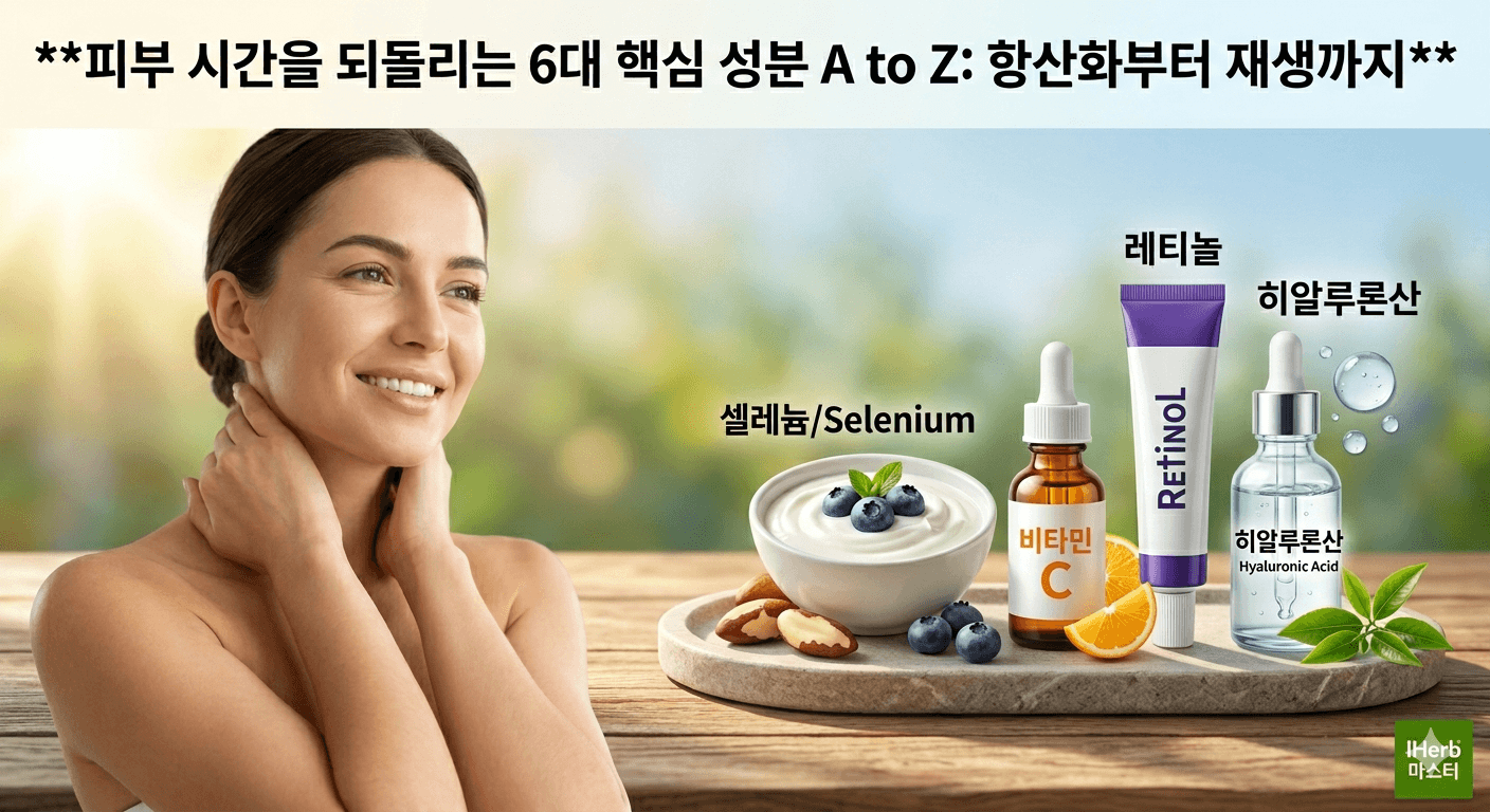 항산화부터 재생까지 피부 시간을 되돌리는 6대 핵심 성분