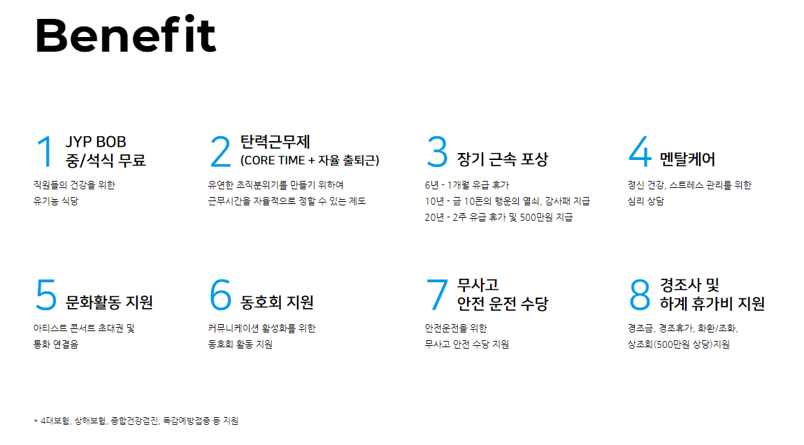 JYP 복지