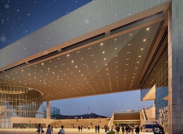 박물관 전경 야경