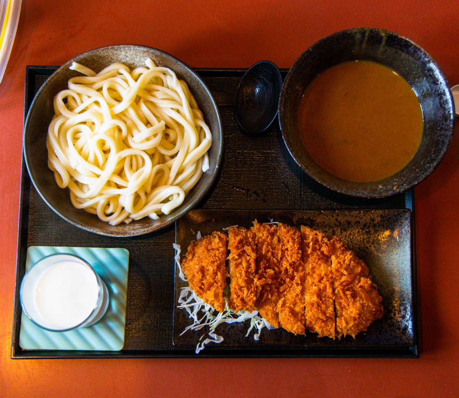 홋카이도 비에이 다이마루 우동 돈까스