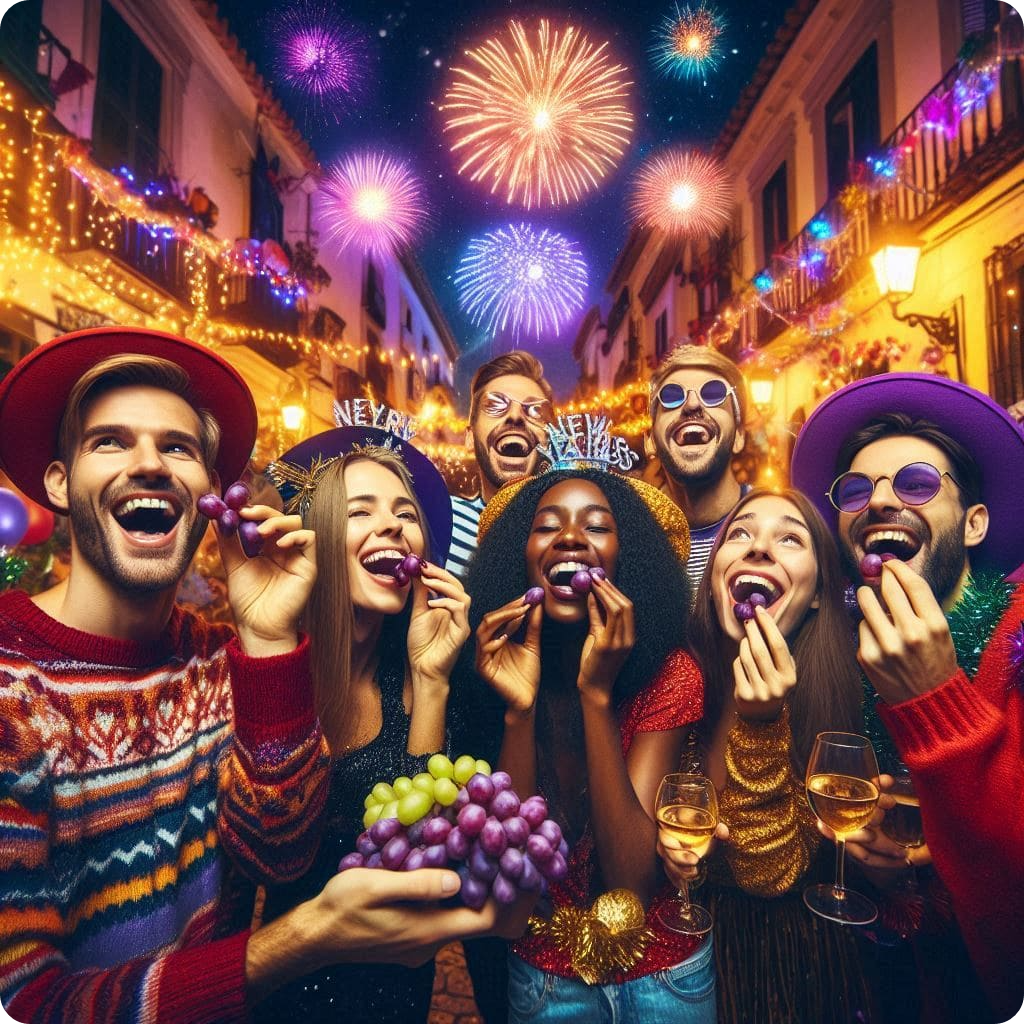 twelve grapes, spain