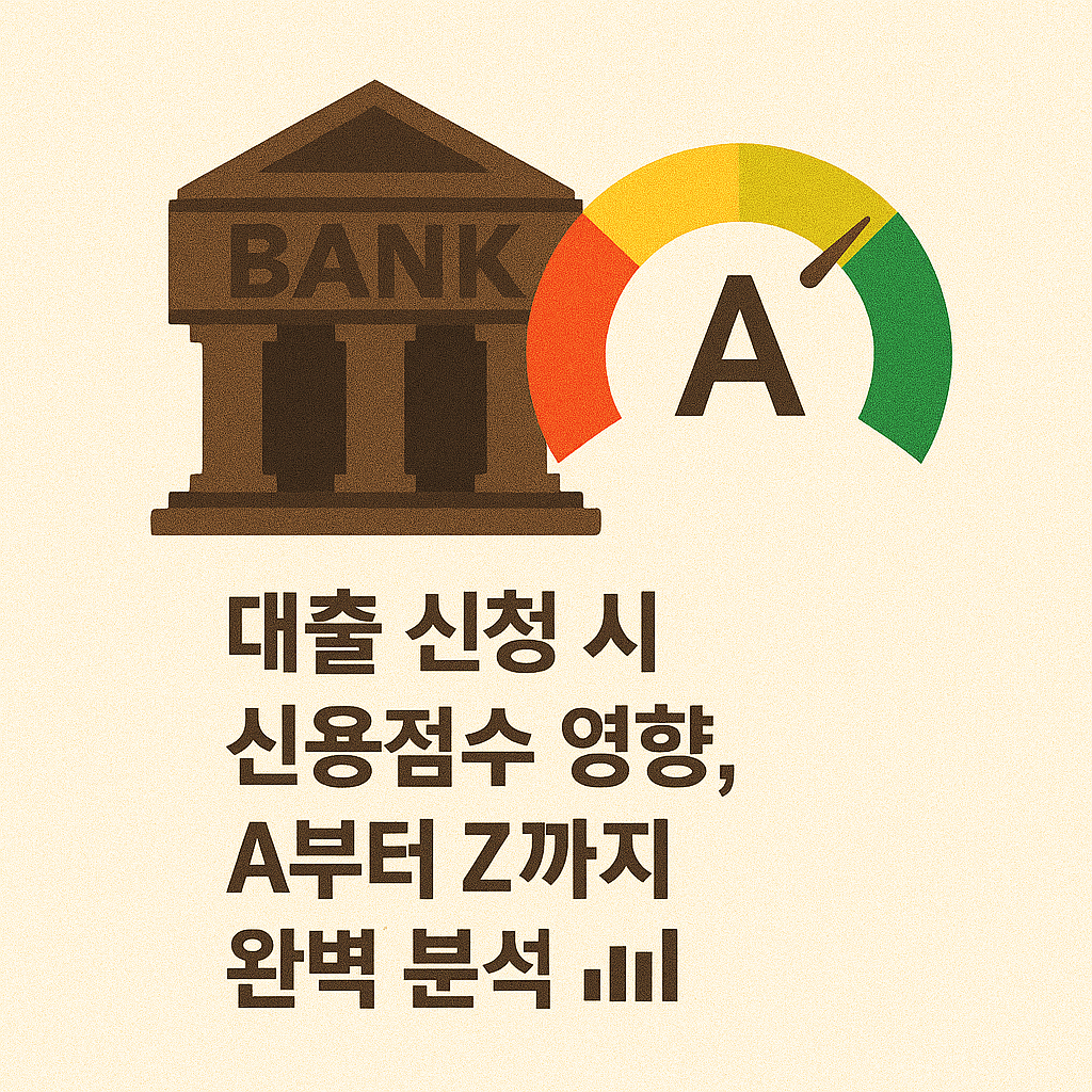 대출 신청 시 신용점수 영향, A부터 Z까지 완벽 분석! 📊